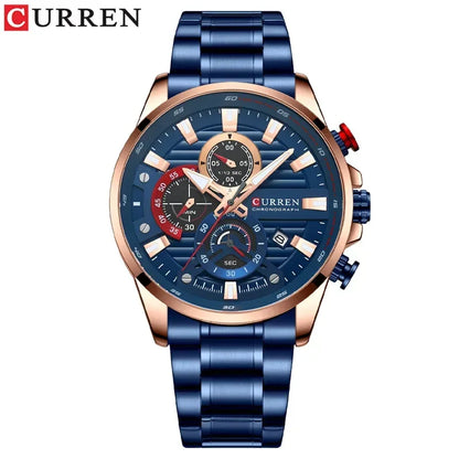 Quintus Chrono Watch – Military Sport, Waterproof & Classic Steel Design