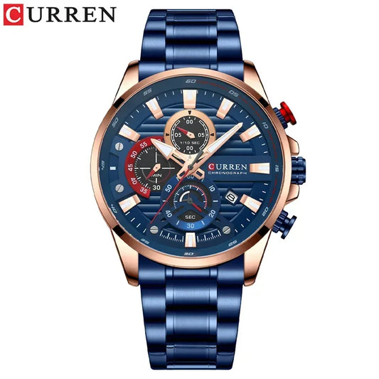 Quintus Chrono Watch – Military Sport, Waterproof & Classic Steel Design