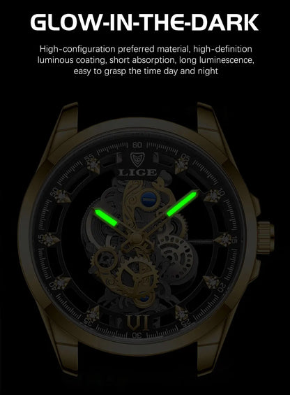 Aurelius Automatic Watch – Luxury Design, Luminous Dial & Waterproof Precision