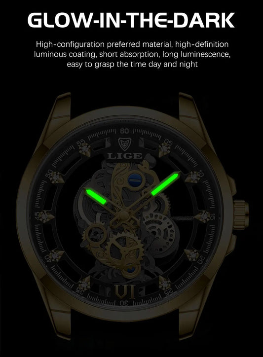 Aurelius Automatic Watch – Luxury Design, Luminous Dial & Waterproof Precision