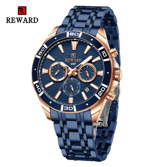Solon VIP Business Edelstahl Herren Uhr Wasserdicht