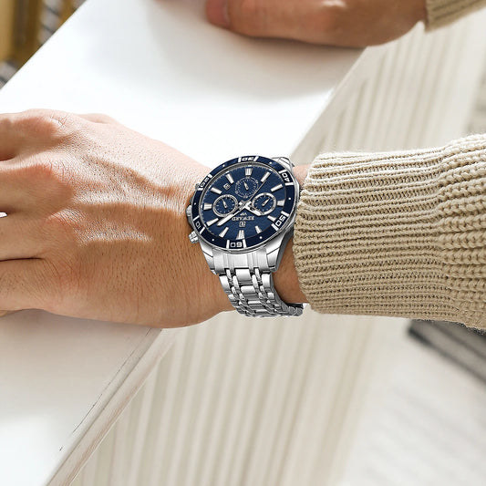 Solon VIP Business Edelstahl Herren Uhr Wasserdicht