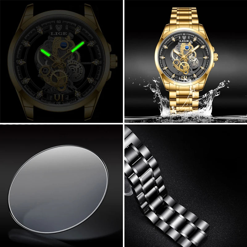 Aurelius Automatic Watch – Luxury Design, Luminous Dial & Waterproof Precision