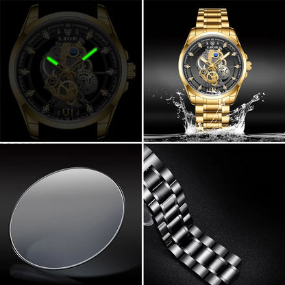 Aurelius Automatic Watch – Luxury Design, Luminous Dial & Waterproof Precision