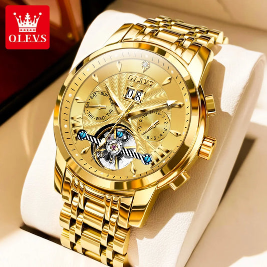 Ptolemy Mechanical Watch – Hollow Design, Moonphase & Luminous Precision