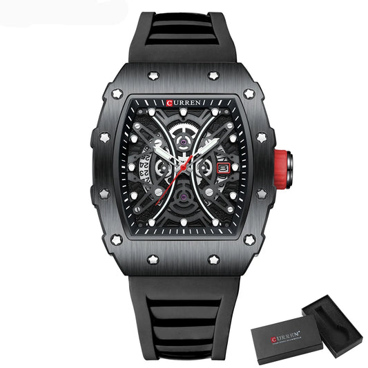 Euripides 3D Watch – Creative Design, Waterproof & Silicone Strap