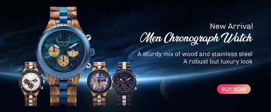 Cadmus Wooden Watch – Luxury Chronograph, Military Style & Wooden Box