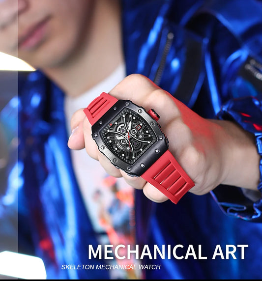 Euripides 3D Watch – Creative Design, Waterproof & Silicone Strap
