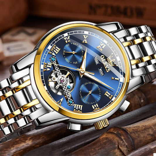 Ptolemy Skeleton Watch – Automatic Mechanical, Waterproof & Steel Elegance