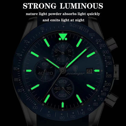Ragnar Chrono Watch – 2024 Sport, Waterproof & Silicone Strap