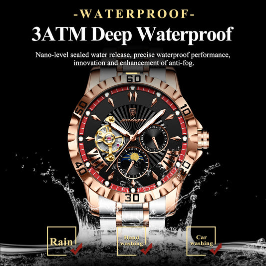 Marcus Aurelius Tourbillon – Automatic, Luminous & Waterproof Steel