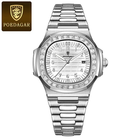 Hermes Luxus Edel Uhr aus Edelstahl