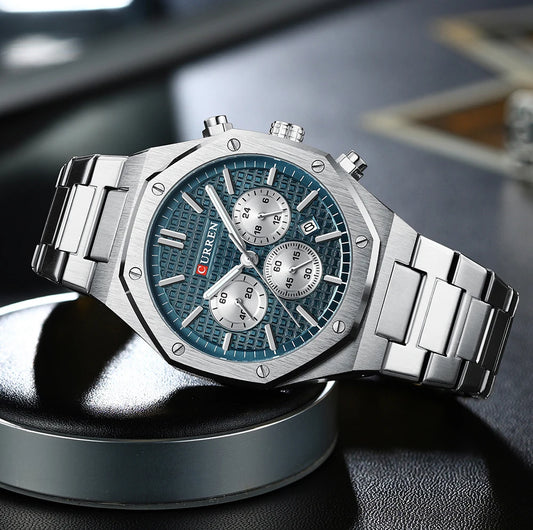 Valerius Chrono Watch – 6-Hand Precision, Military Style & Luxury Design