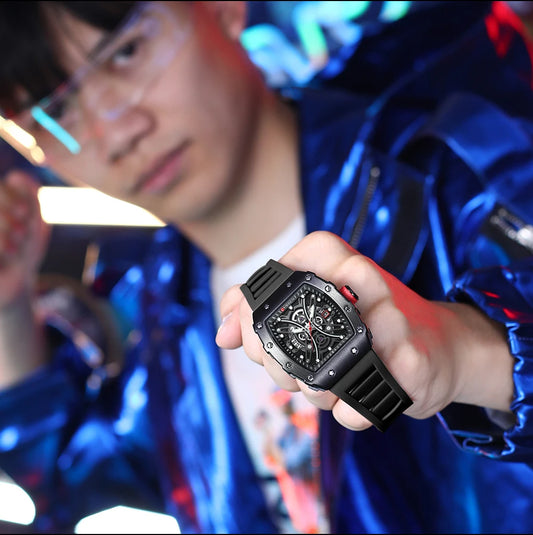 Euripides 3D Watch – Creative Design, Waterproof & Silicone Strap