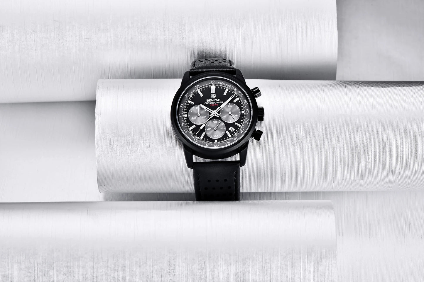 Achilles Chrono Watch – 42MM Military Precision, Waterproof & Bold Design