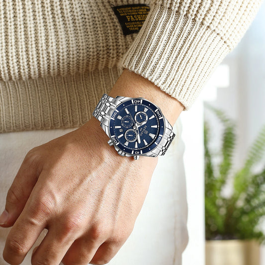 Solon VIP Business Edelstahl Herren Uhr Wasserdicht