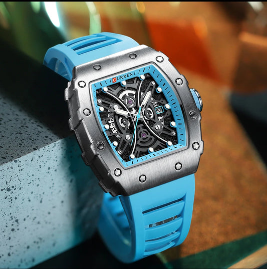 Euripides 3D Watch – Creative Design, Waterproof & Silicone Strap