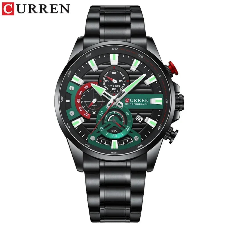 Quintus Chrono Watch – Military Sport, Waterproof & Classic Steel Design