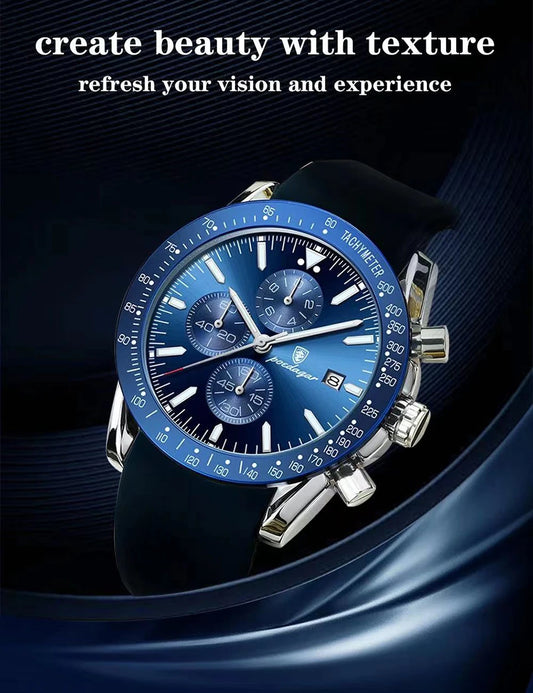Ragnar Chrono Watch – 2024 Sport, Waterproof & Silicone Strap