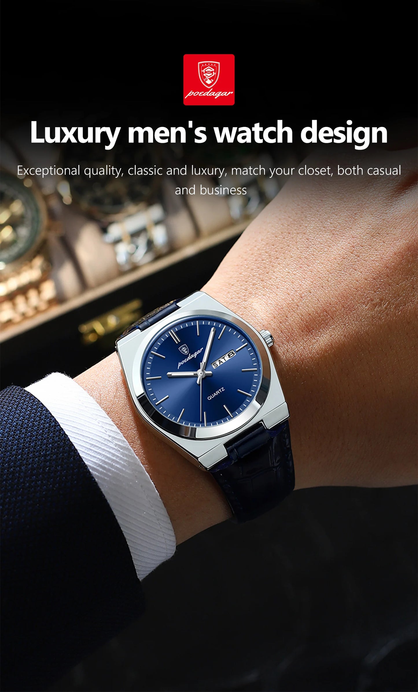 Dionysus Luxus Herren Uhr Edel Stil