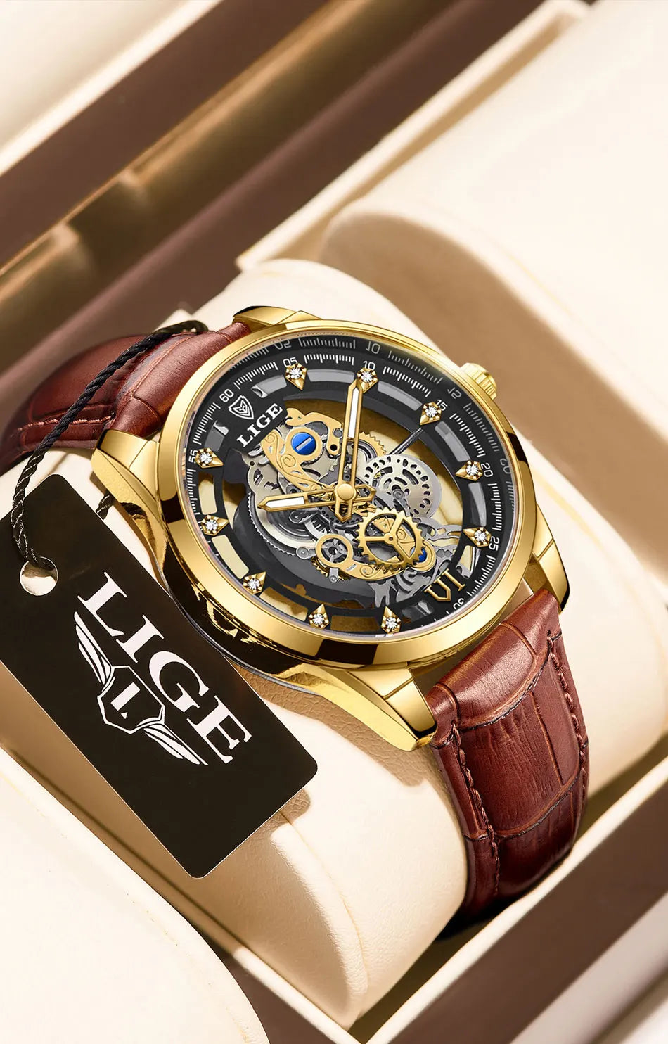 Aurelius Automatic Watch – Luxury Design, Luminous Dial & Waterproof Precision