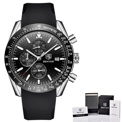 Maximus Chrono Watch – Military Sport Design, Waterproof & Silicone Strap