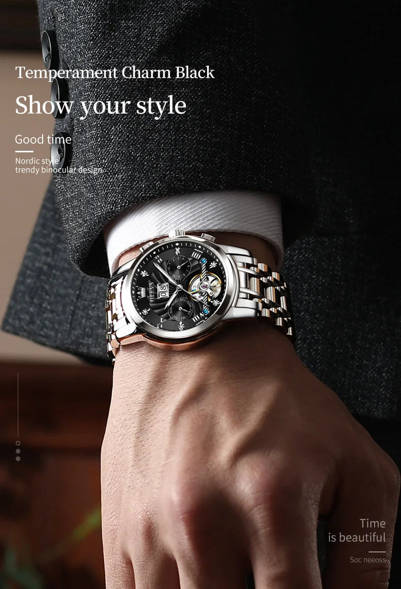 Helios Full Automatic Multi-function Herren Uhr