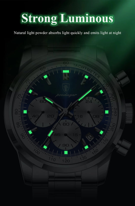 Atlas Luxury Herren Uhr Chronograph