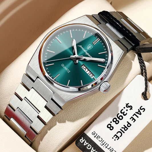 Drusus Luxus Edelstahl Uhr