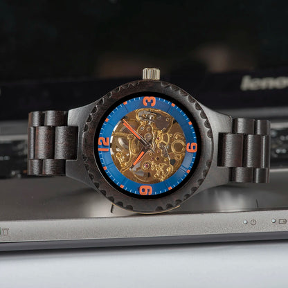 Solon Wooden Watch – Luxury Automatic Mechanical Timepiece
