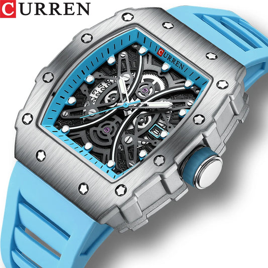 Euripides 3D Watch – Creative Design, Waterproof & Silicone Strap