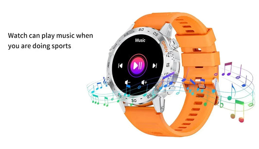 1.39" Bluetooth Smartwatch für Männer – Fitness, Herzfrequenz, Gesundheitsmonitoring, Android & IOS.