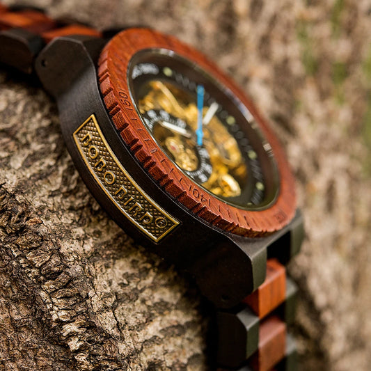 Nero Automatic Luxus Uhr aus Holz