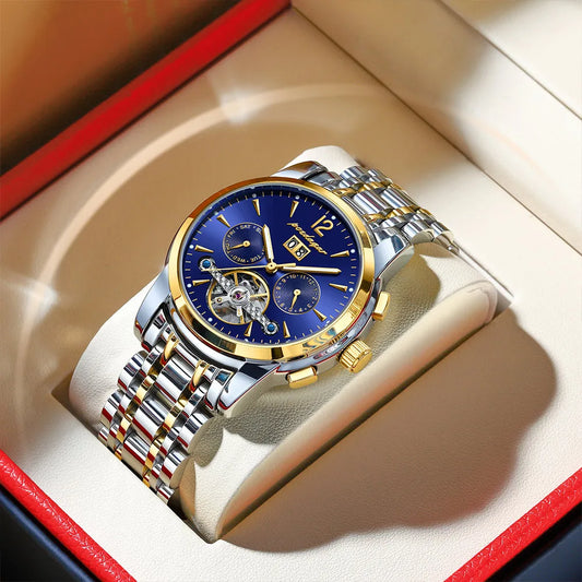 Augustus Tourbillon Watch – Luxury Automatic, Waterproof & Steel Precision
