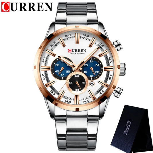 Brutus Chrono Watch – Military Sport, Waterproof & Blue Steel Design