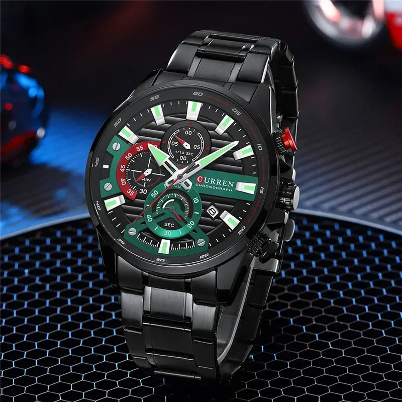 Quintus Chrono Watch – Military Sport, Waterproof & Classic Steel Design