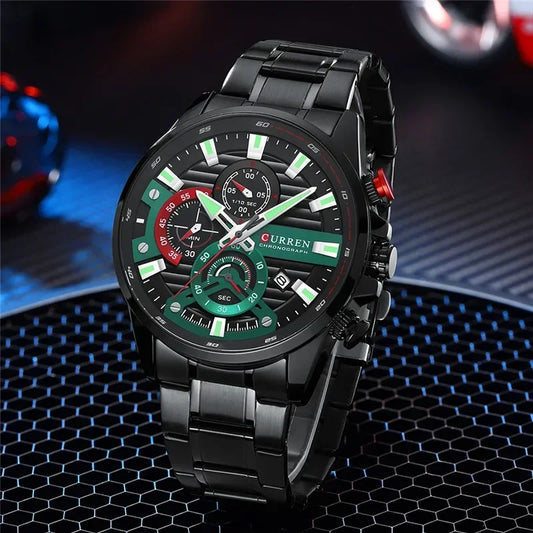 Quintus Chrono Watch – Military Sport, Waterproof & Classic Steel Design