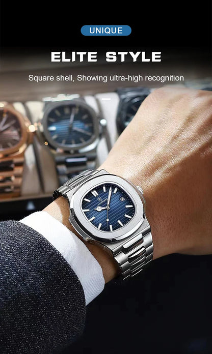 Hermes Luxus Edel Uhr aus Edelstahl