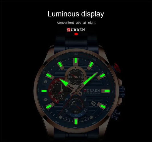 Quintus Chrono Watch – Military Sport, Waterproof & Classic Steel Design