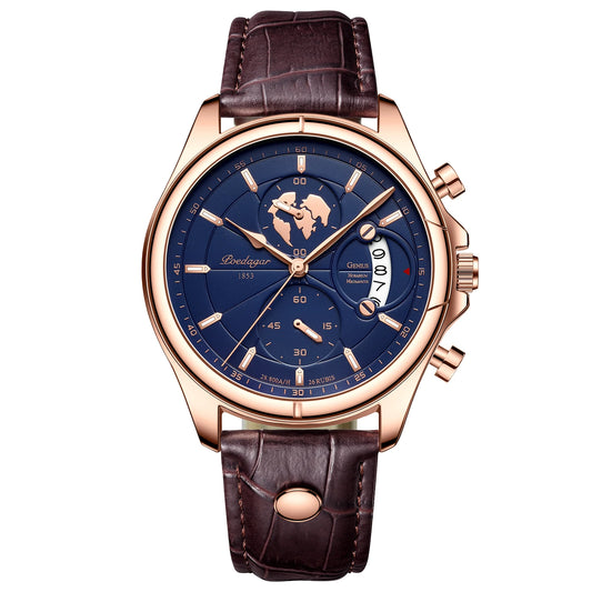 Valerius Leder Chronograph Uhr