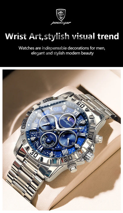 Deimos Edelstahl Wasserdicht Herren Uhr