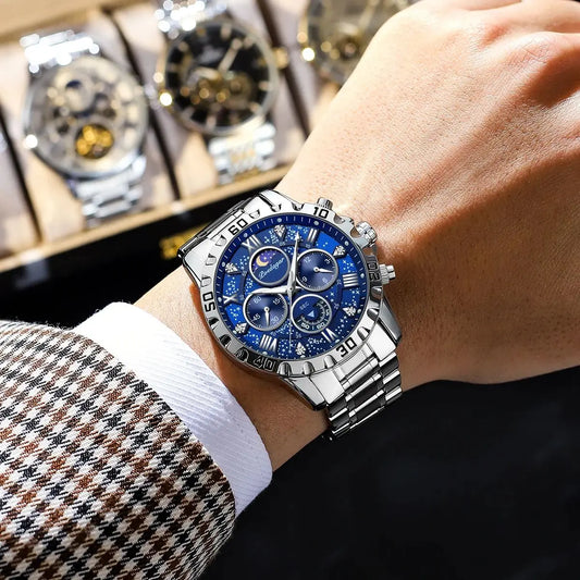Deimos Edelstahl Wasserdicht Herren Uhr