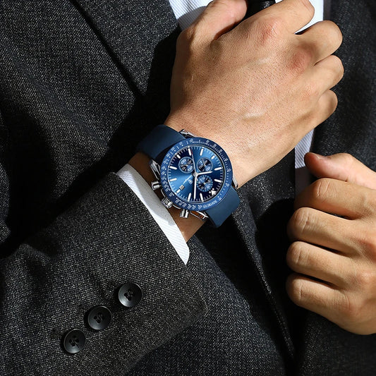Ragnar Chrono Watch – 2024 Sport, Waterproof & Silicone Strap
