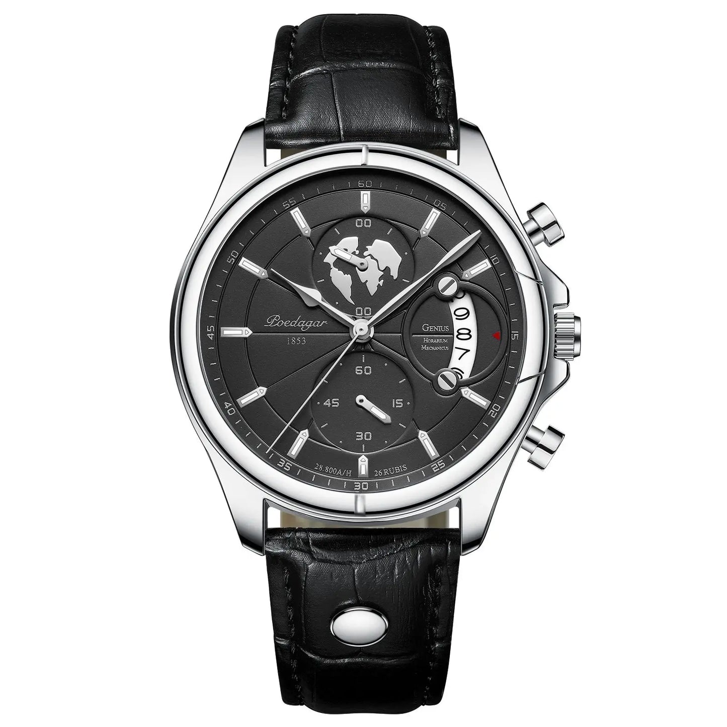 Valerius Leder Chronograph Uhr