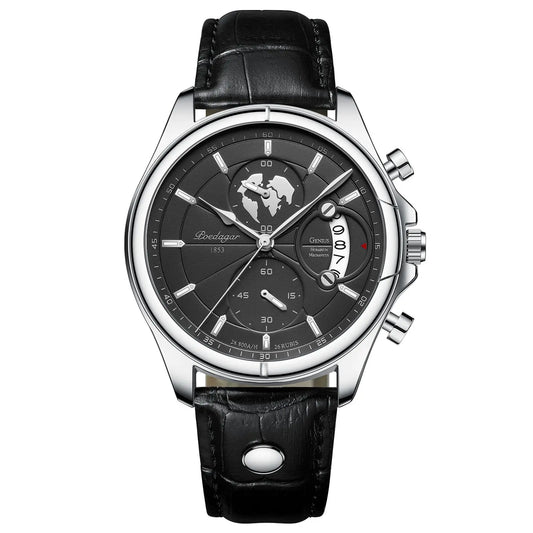 Valerius Leder Chronograph Uhr