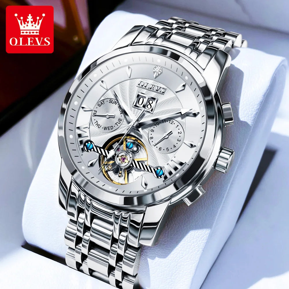 Ptolemy Mechanical Watch – Hollow Design, Moonphase & Luminous Precision