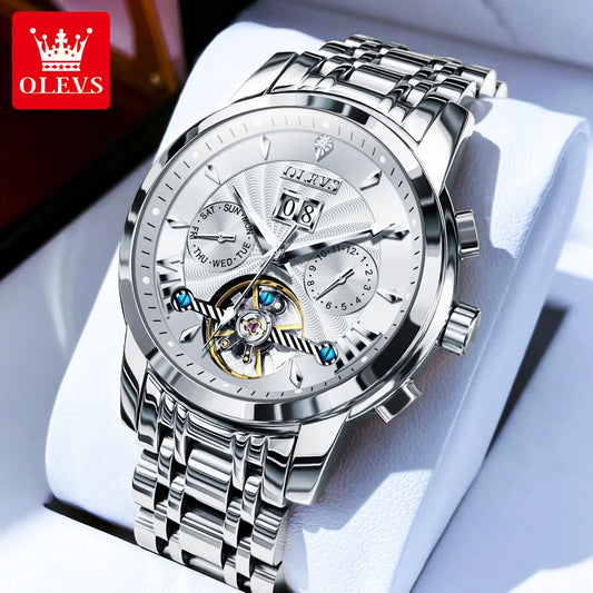 Ptolemy Mechanical Watch – Hollow Design, Moonphase & Luminous Precision