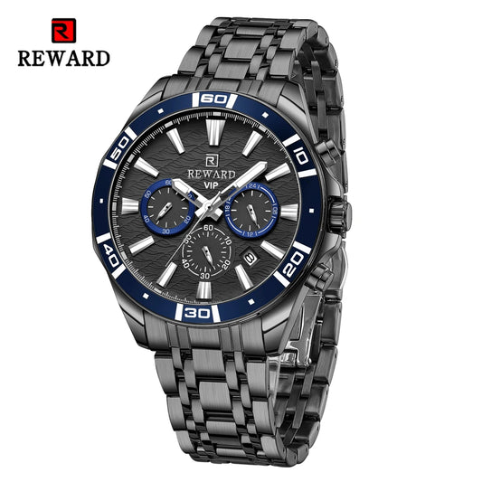 Solon VIP Business Edelstahl Herren Uhr Wasserdicht
