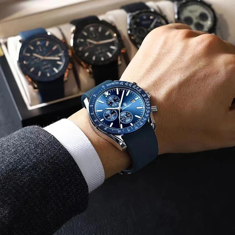 Ragnar Chrono Watch – 2024 Sport, Waterproof & Silicone Strap