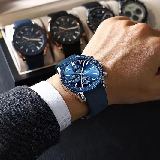 Ragnar Chrono Watch – 2024 Sport, Waterproof & Silicone Strap
